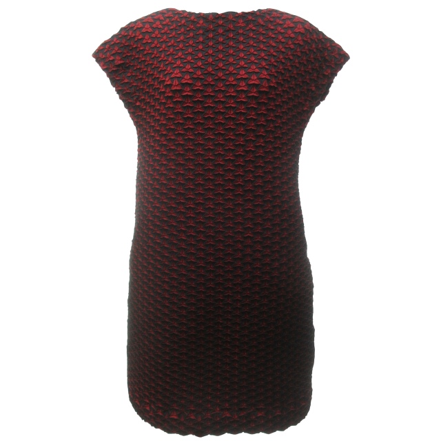 【中古】イッセイミヤケ 15AW スチーム3D ストレッチ ワンピース ドレス プリーツ 立体 アーカイブ IM54FH513 2 約Mの通販は