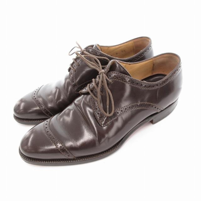 中古】ボノーラ BONORA ドレスシューズ 革靴 レザー ストレートチップ 