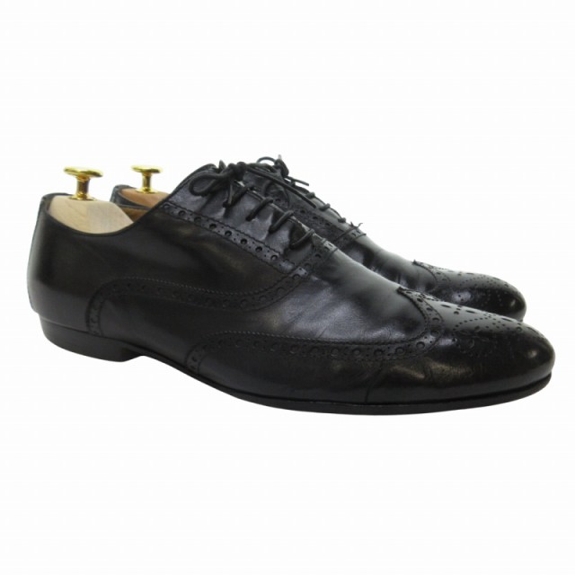 【中古】ルイヴィトン LOUIS VUITTON メダリオン ウイングチップ ドレスシューズ ビジネス 7.5 約25.5cm IBO61の通販は