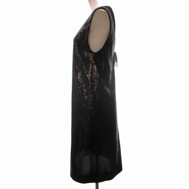 【中古】未使用品 エンポリオアルマーニ EMPORIO ARMANI タグ付 スパンコール ワンピース スカート 40 約M IBO65の通販は