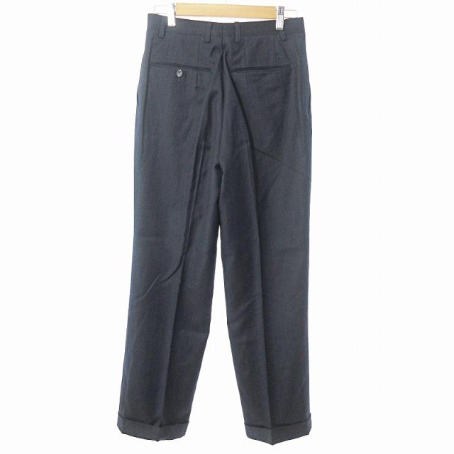【中古】ルチアーノバルベラ LUCIANO BARBERA 美品 セットアップ ダブル スーツ ストライプ ウール 46 紺 ネイビー その他フォーマルスーツ（礼服）