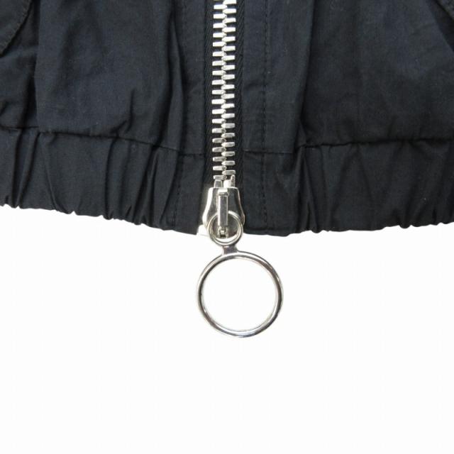 中古】ナマチェコ NAMACHEKO ダブルリングブルゾン 黒 ブラック 約M