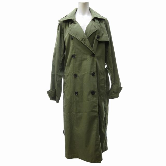[新品タグ付] NOBLEノーブル パウダーオックスレトロトレンチコート 38 トレンチコート タグ付き 新品タグ付] NOBLEノーブル パウダーオックス
