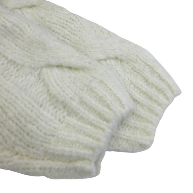 中古】美品 emmi スラブアランニットプルオーバー セーター 長袖 縄