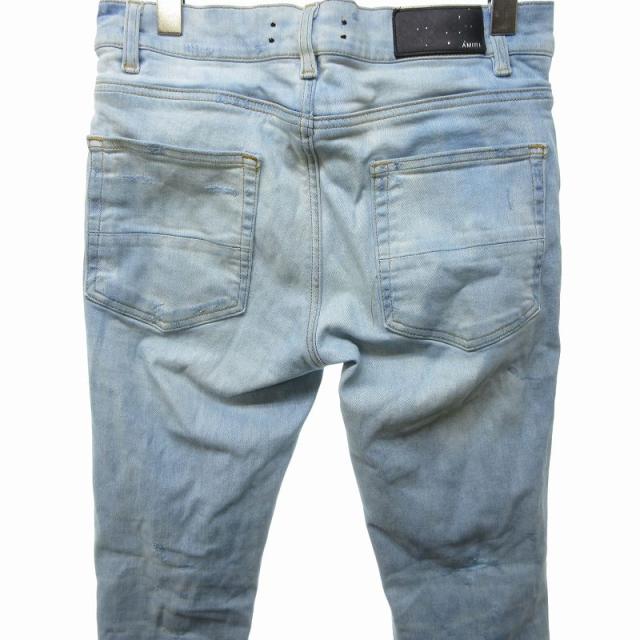 中古】アミリ AMIRI ゼブラ柄 ダメージ スキニーデニム 中古】アミリ AMIRI ゼブラ柄 ダメージ スキニーデニム