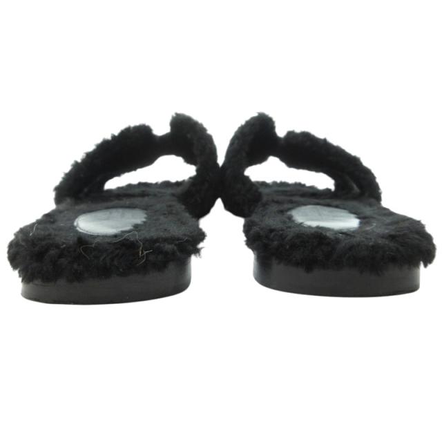 HERMES　オラン　ムートン　36 HERMES エルメス サンダル オラン テディベア ムートン #36 コニャック