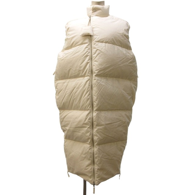 【中古】未使用品 ライト WRYHT タグ付き COCOON DOWN VEST ジャケット ダウンベスト オフホワイト 1 約S