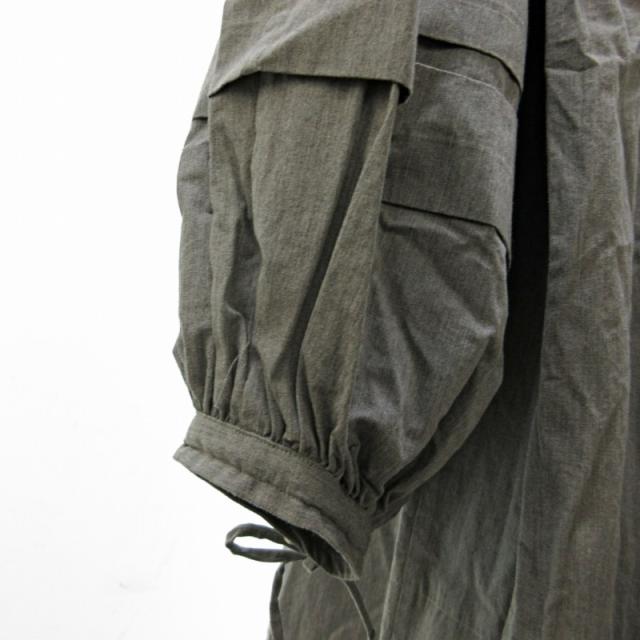 【中古】ライト WRYHT 21AW ロング シャツ ワンピース マキシ丈 オールドジョー取扱い 212WT-DR01 グレー 2