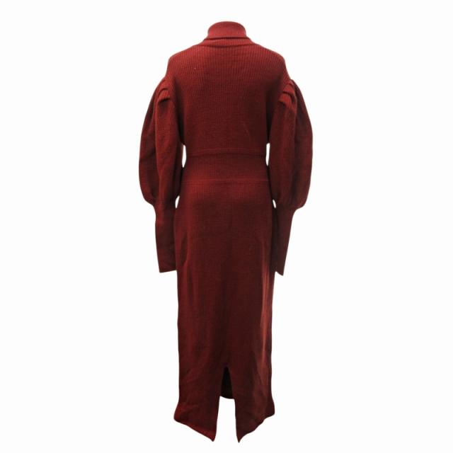 【中古】未使用品 ライト WRYHT タグ付 21AW ニット ワンピース ロング パフスリーブ オールドジョー取扱い 中古】未使用品 ライト WRYHT タグ付 21AW ニット ワンピース ロング