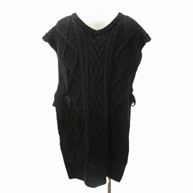 中古】未使用品 ライト WRYHT 21AW タグ付 ケーブル ニットベスト