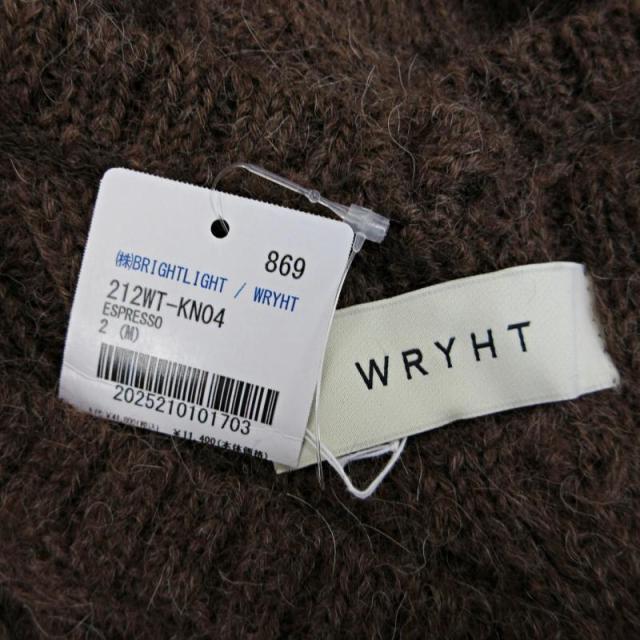中古】未使用品 ライト WRYHT 21AW タグ付 ケーブル ニットベスト