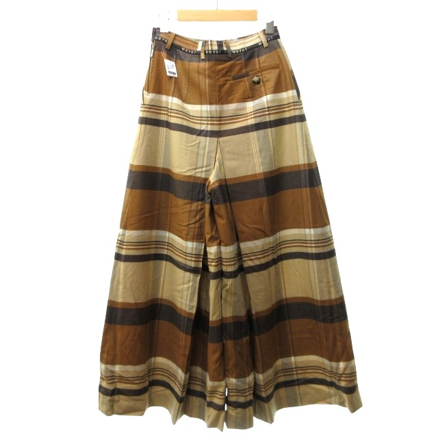 【中古】未使用品 ライト WRYHT 21AW キュロットスカート パンツ スラックス オールドジョー取扱い 茶 1 約S