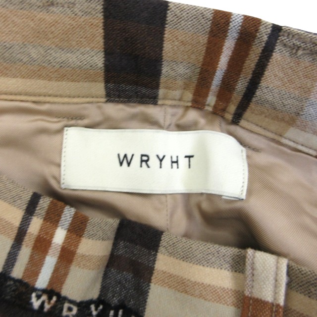 【中古】未使用品 ライト WRYHT 21AW キュロットスカート パンツ スラックス オールドジョー取扱い 茶 1 約S