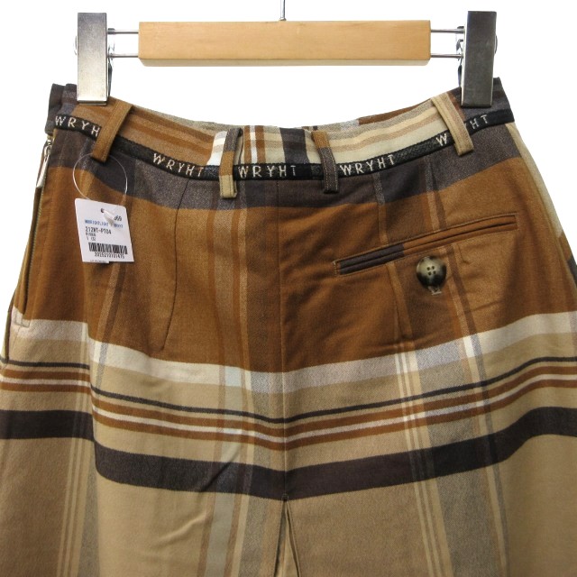 【中古】未使用品 ライト WRYHT 21AW キュロットスカート パンツ スラックス オールドジョー取扱い 茶 1 約S