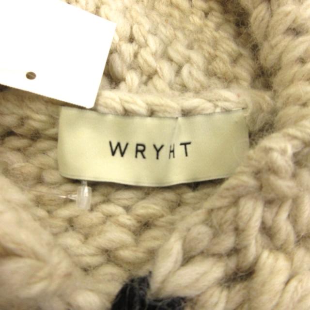 【中古】未使用品 ライト WRYHT タグ付き 23AW COWICHAN HAND SWEATER VEST ニット セーター オフホワイト 黒 F 中古】未使用品 ライト WRYHT タグ付き 23AW COWICHAN HAND SWEATER