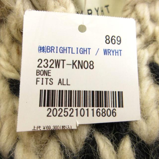中古】未使用品 ライト WRYHT タグ付き 23AW COWICHAN HAND SWEATER