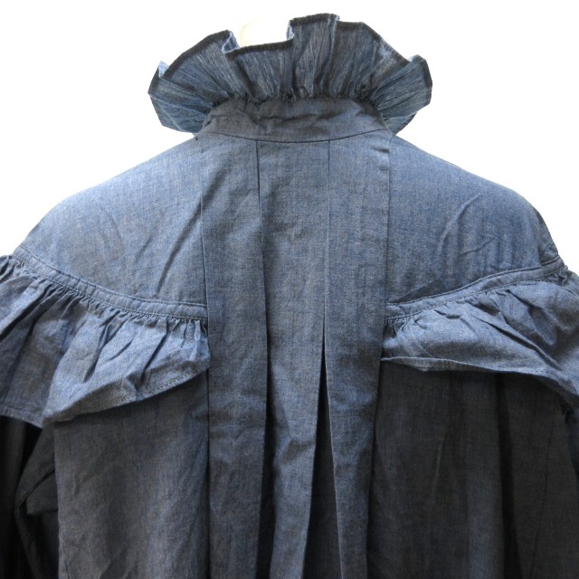 中古】ライト WRYHT タグ付き 24SS シャツワンピース ロング フリル