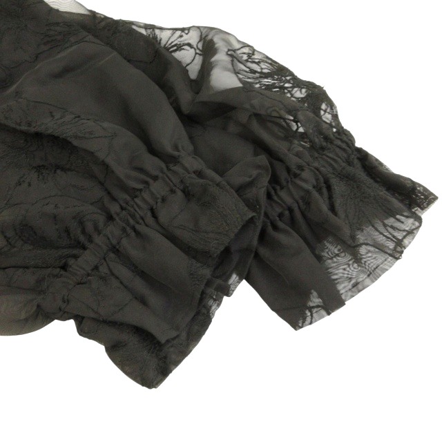 【中古】未当てはめる品 ともし火 WRYHT 下げ札付 24SS GATHERED FOLK DRESS 衣装 御召しもの オフショルダー 約M ■BL4