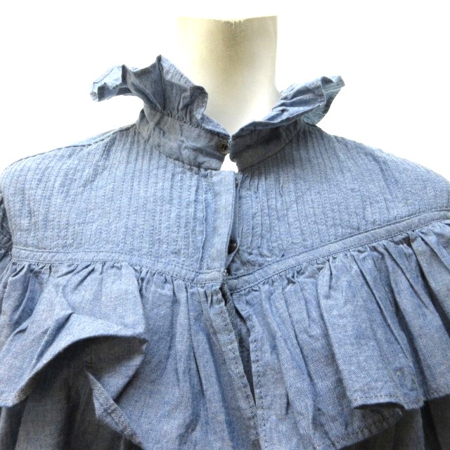 中古】ライト WRYHT タグ付き 24SS シャツ ブラウス フリル ピンタック