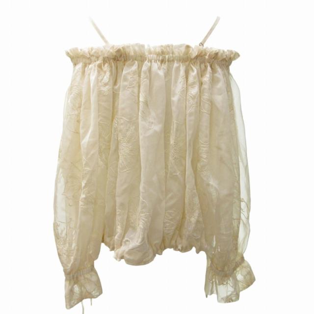 中古】未使用品 ライト WRYHT タグ付 24SS シアー シャツ ブラウス