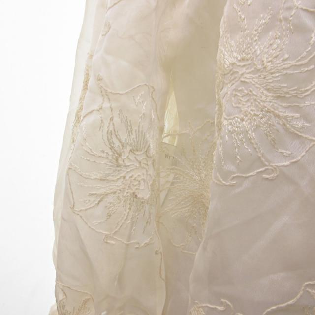 【中古】未使用品 ライト WRYHT タグ付 24SS シアー シャツ ブラウス オフショルダー 刺繍 オールドジョー取扱い 中古】未使用品 ライト WRYHT タグ付 24SS シアー シャツ ブラウス