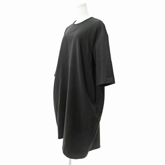 【中古】エンフォルド ENFOLD 18AW ダブルクロスコクーンドレスワンピース ロング 7分袖 36 黒 300BA233-3470 0708 中古】エンフォルド ENFOLD 18AW ダブルクロスコクーンドレス