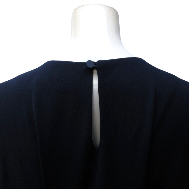 中古】アドーア ADORE 美品 ワンピース 半袖 スリット袖 ロング 紺