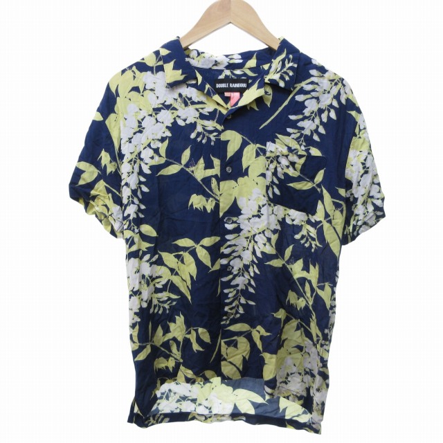 ◆ DOUBLE RAINBOUU ダブルレインボー　18ss アート 総柄　ナイロン　ショーツ ショートパンツ　サイズL　美 DOUBLE RAINBOUU（ダブルレインボー）の「DOUBLE RAINBOUU⁄ダブル