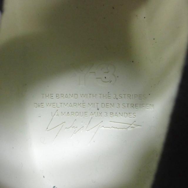 【中古】ワイスリー Y-3 美品 KYASU HI スニーカー シューズ 厚底 ハイカット ブラック ホワイト 23.5cm IF0750