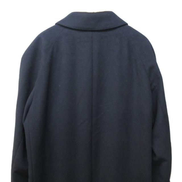 【中古】フランコプリンツィバァリー カシミヤ ステンカラーコート ジャケット ロング スリット ラグラン 黒 50 約L 中古】フランコプリンツィバァリー カシミヤ ステンカラーコート