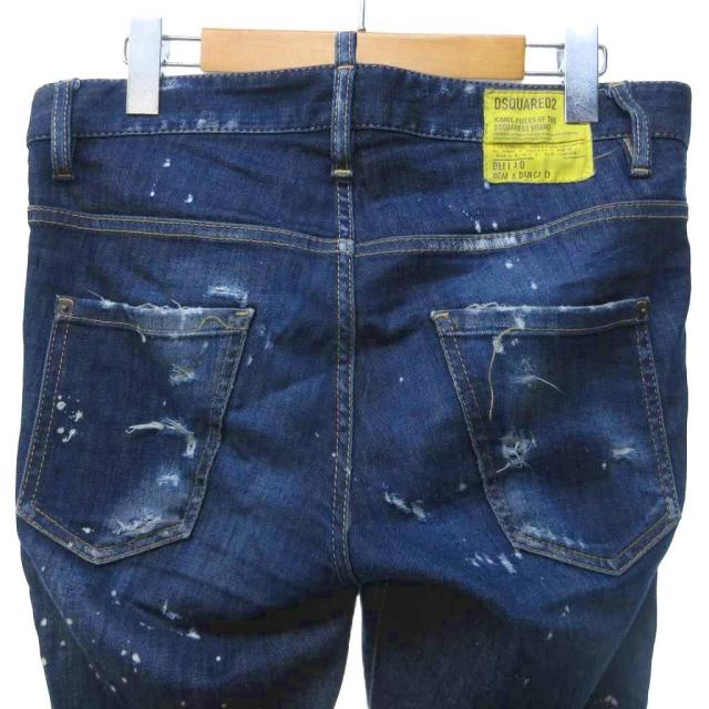 【中古】ディースクエアード DSQUARED2 22SS SUPER TWINKY JEANS ダメージデニム ジーンズ ダメージ加工 42 約XS 中古】ディースクエアード DSQUARED2 22SS SUPER TWINKY JEANS