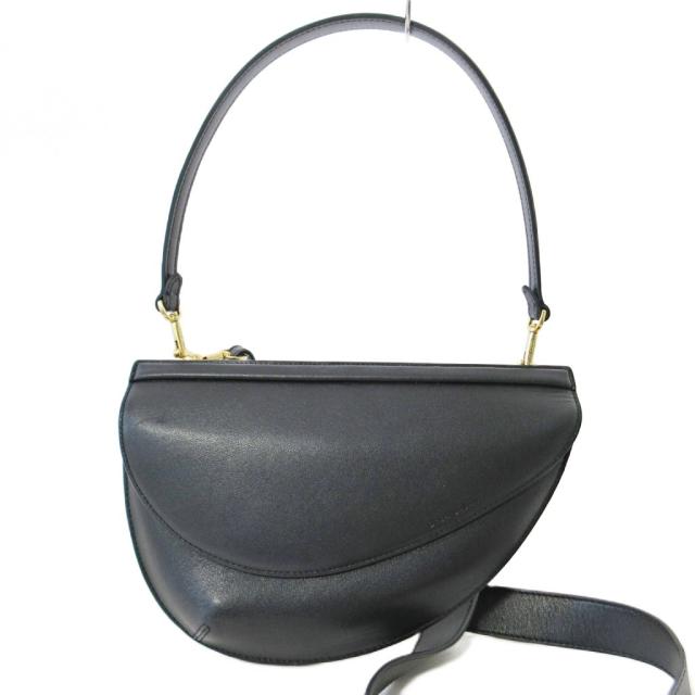 【中古】ドリューバサー DREA BASAA 2WAY ショルダーバッグ ハンドバッグ レザー ブラック 黒 1030 レディース