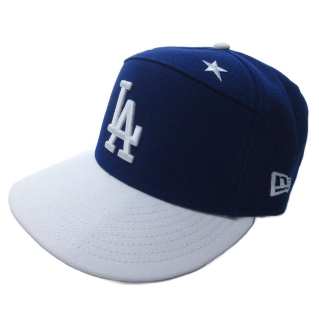 【中古】ニューエラ NEW ERA 美品 59FIFTY 2025 MLB オールスター ロサンゼルス ドジャース キャップ 青 白