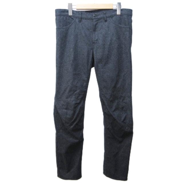 【中古】コムデギャルソンオムプリュス AD2013 ロングパンツ ウール 縮絨 ストレート L 灰 グレー PL-P027 1116