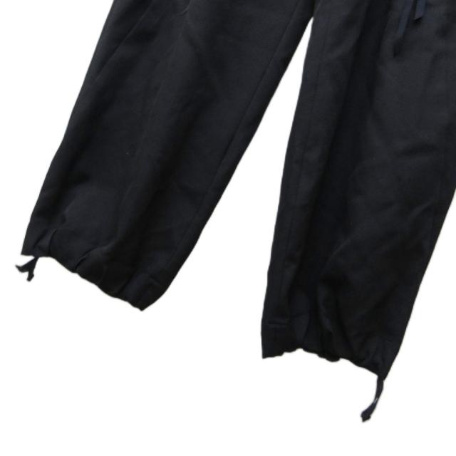 【中古】未使用品 タム Tamme タグ付き 25AW コンバットスラックス パンツ ワイド ウール 黒 ブラック 1 約S 25A0260_4