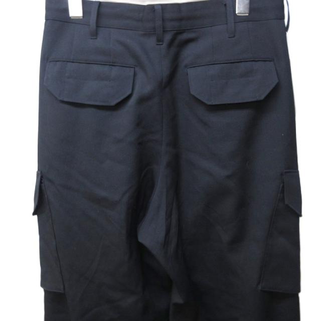 【中古】未使用品 タム Tamme タグ付き 25AW コンバットスラックス パンツ ワイド ウール 黒 ブラック 1 約S 25A0260_5