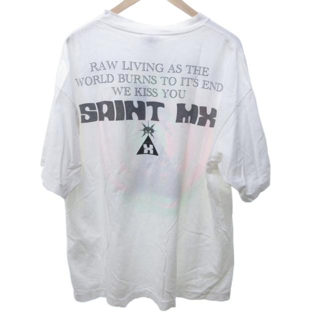 【中古】セントマイケル SAINTMICHAEL 25AW SAINT MX SS TEE WHITE ROYAL FLASH Tシャツ カットソー ホワイト XL_1