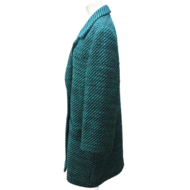 【中古】クリスチャンディオール ヴィンテージ ツイード コート ジャケット ウール ダブル ロング 11 約L ■MNK3_1