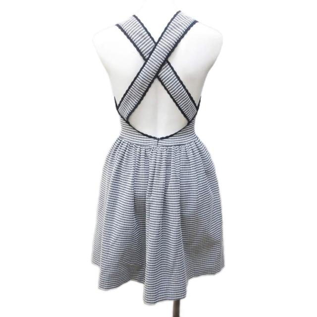 中古】ミュウミュウ miumiu 美品 2018 ワンピース チェック調 フレア