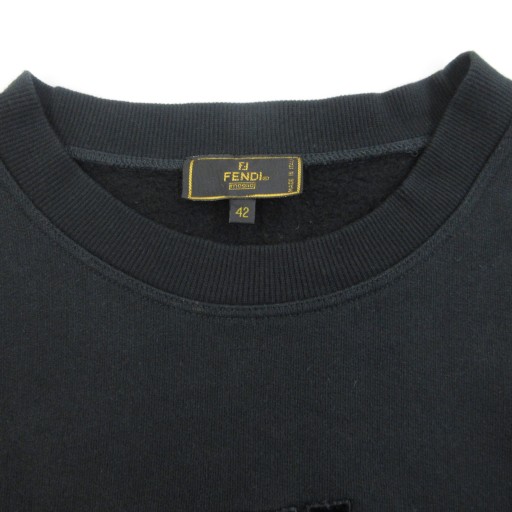 中古】フェンディ FENDI maglia ベロア ズッカ FFロゴ 刺繍 トレーナー