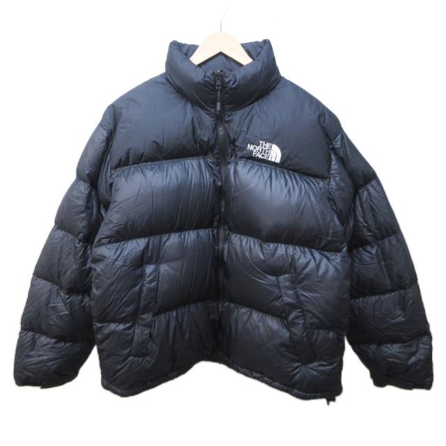 【中古】ザノースフェイス THE NORTH FACE ヌプシ ダウンジャケット 700フィル ロゴ 刺? スタンドカラー XL