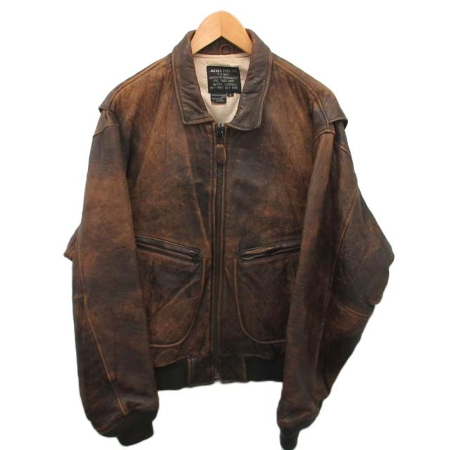 【中古】アヴィレックス G-2 飛翔上衣 上衣 なめし革上衣 U.S. NAVY M 茶 赤銅色