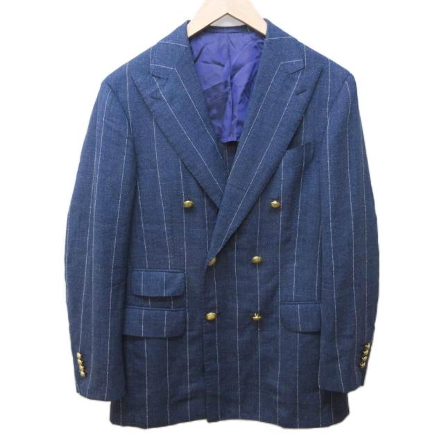 【中古】ブリッラ ペル イル グスト Brilla per il gusto F.LLI CERRUTI 生地 テーラードジャケット 金ボタン 48