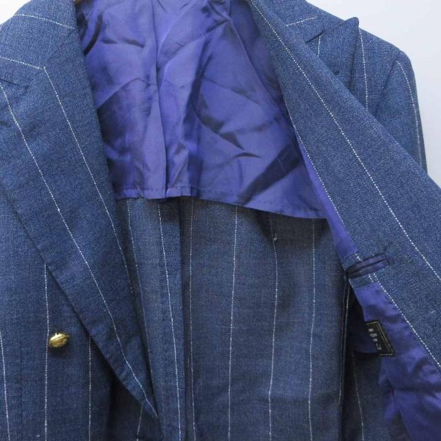 【中古】ブリッラ ペル イル グスト Brilla per il gusto F.LLI CERRUTI 生地 テーラードジャケット 金ボタン 48_4