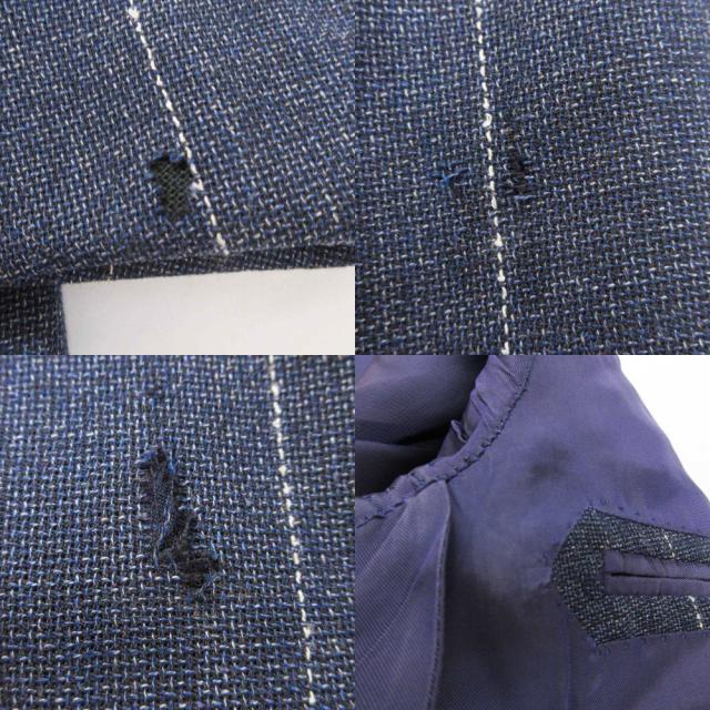【中古】ブリッラ ペル イル グスト Brilla per il gusto F.LLI CERRUTI 生地 テーラードジャケット 金ボタン 48_5
