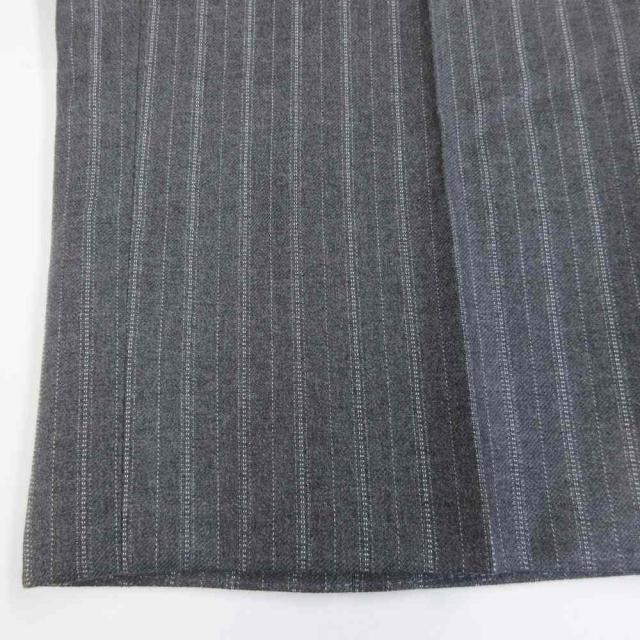 【中古】ポールスミス LONDON 美品 ロロピアーナ地 セットアップ ストライプスーツ 総裏 本切羽 シングル M 灰_8