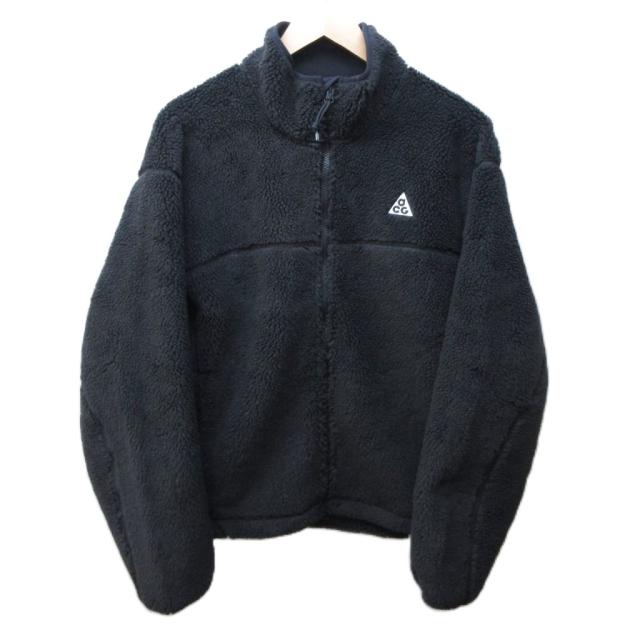 【中古】ナイキエーシージー NIKE ACG Canwell Glacier Therma-FIT ADV 防風ジャケット フリース ボア ブラック M
