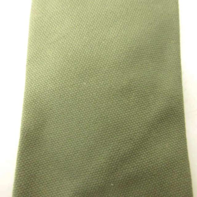 【中古】エルメス HERMES タグ付き ネクタイ ナロータイ コットン グレー 293623T 0207 IBO89 メンズ_4