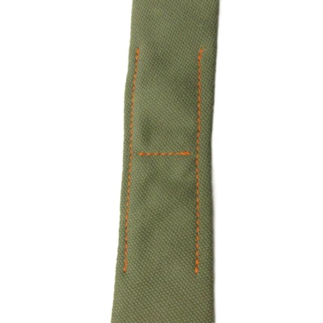 【中古】エルメス HERMES タグ付き ネクタイ ナロータイ コットン グレー 293623T 0207 IBO89 メンズ_5