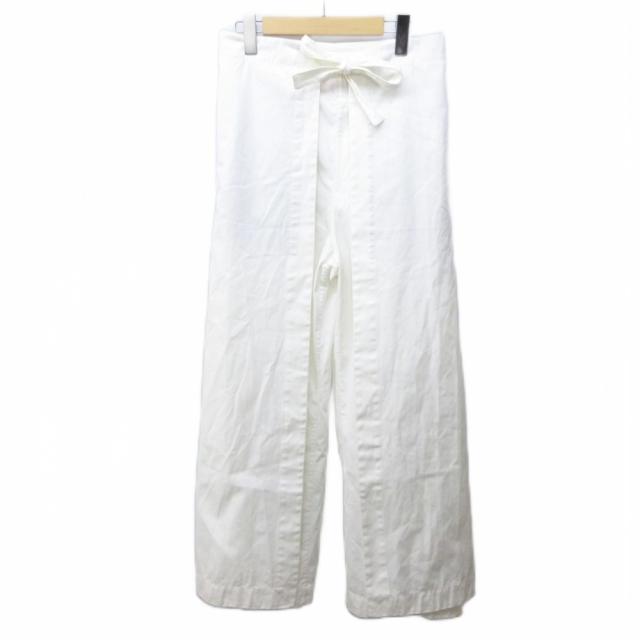 パリア ファルザネ 20SS ラップパンツ ワイド ハイウエスト コットン M 中古】パリア ファルザネ Paria FARZANEH 20SS ラップパンツ ワイド